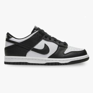 Youth Size 6 Nike Dunk Low, White and Black, Like New!